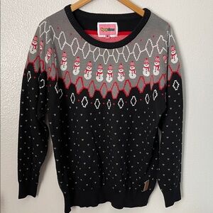 Tipsy Elves snowman Christmas winter sweater XL unisex